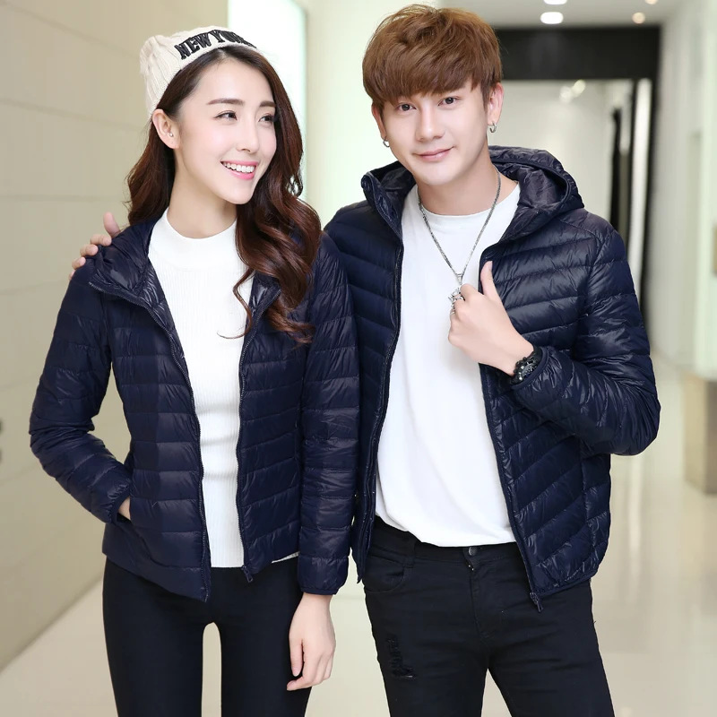  Winter New Men and Women Down Coats & Jackets 2017 Couple Slim Warm and Comfortable Clothing Fashio