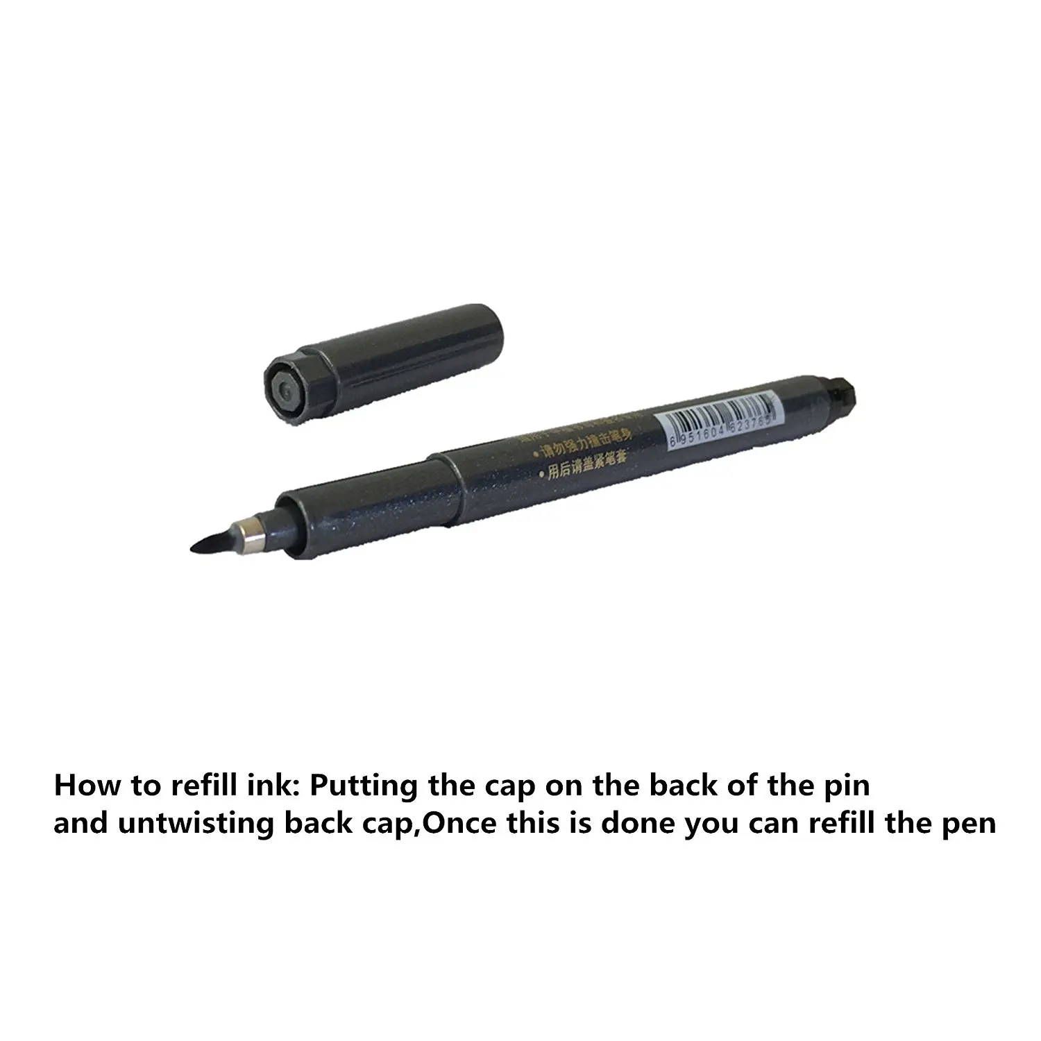 12 PCS Refill Pena Kaligrafi Sikat Pena Seni Spidol untuk Sikat Tangan Huruf Modern Kontrol Fleksibel Tip Mudah Tipis Stroke tebal di Marker Pen dari