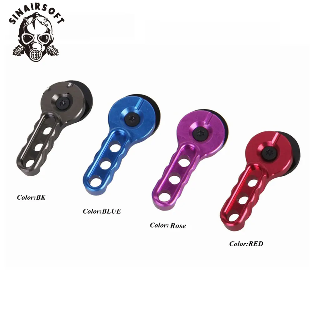 

Enhanced Safety Aluminium CNC Machined Selector Lever Selector Switch Set For Airsoft M4 AEG Colorful Black Blue Red