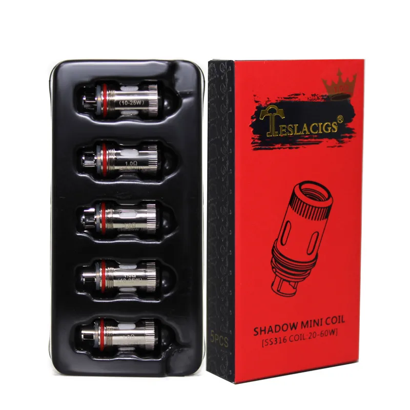bilder für 5 Teile/los Original Tesla Schatten Mini Spulen SS316 1.0ohm Zerstäuber Kerne von Cigfly bilder für 5 Teile/los Original Tesla Schatten Mini Spulen SS316 1.0ohm Zerstäuber Kerne von Cigfly