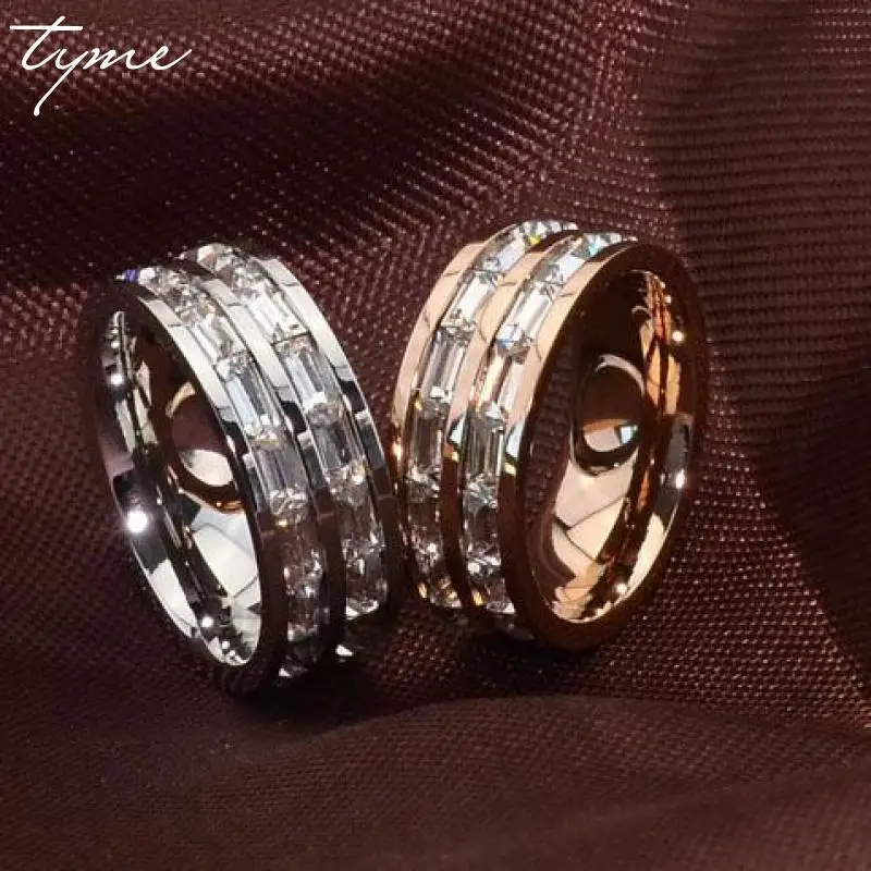 

Classic Unisex Stainless Steel Rings For Women men Turkey Jewelry love Bridal Ring Set tyme