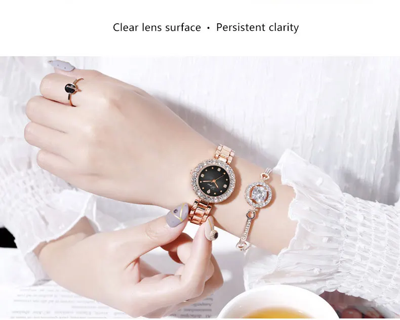 Модные золотые женские наручные часы, роскошные простые женские часы с браслетом, повседневные стильные женские Подарочные часы, 2 шт. в комплекте, стиль Ulzzang