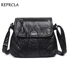 REPRCLA Brand Designer Women Messenger Bags Crossbody Soft PU Leather Shoulder Bag High Quality Fashion Women