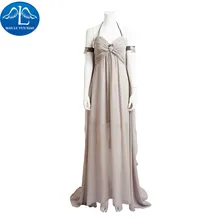 MANLUYUNXIAO New Women Grey Sexy Game of Thrones Costume Daenerys Targaryen Costume Halloween Carnival Cosplay Costume For Women