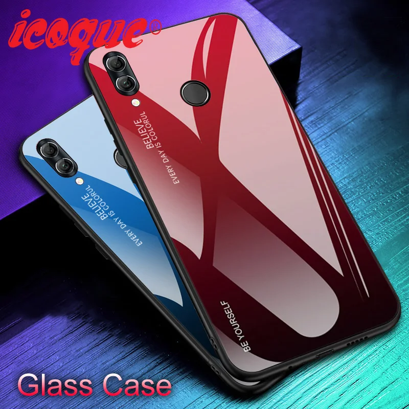 

Glass Case for Honor 9 10 20 Lite 9X Pro 10i 20i 8X Cover Nova 5 3 Case for Huawei P30 Pro Mate 20 P20 Lite P Smart Z Plus 2019
