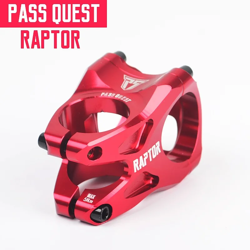 Пройти QUEST RAPTOR Stem 31,8 мм горный велосипедный вынос велосипед am, DH FR DJ ENDURO - Цвет: Red