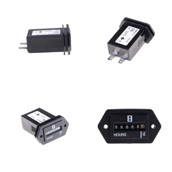 

1PCS New Hour Meter Counter Generator Sealed Tractor Truck Hourmeter Rectangle DC 12V-36V for Boats Trucks Tractors Cars