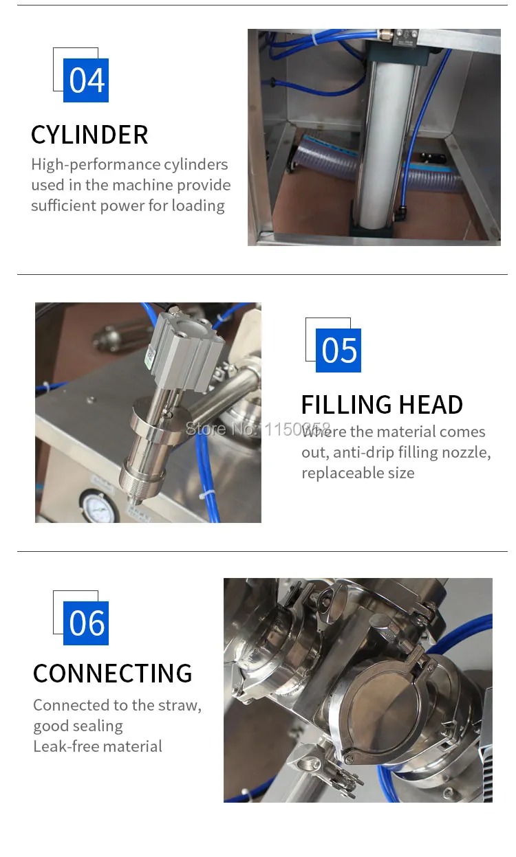 10-60 мл Вертикальная пневматическая машина для наполнения крем-паста жидкость для пасты жидкости машина для наполнения