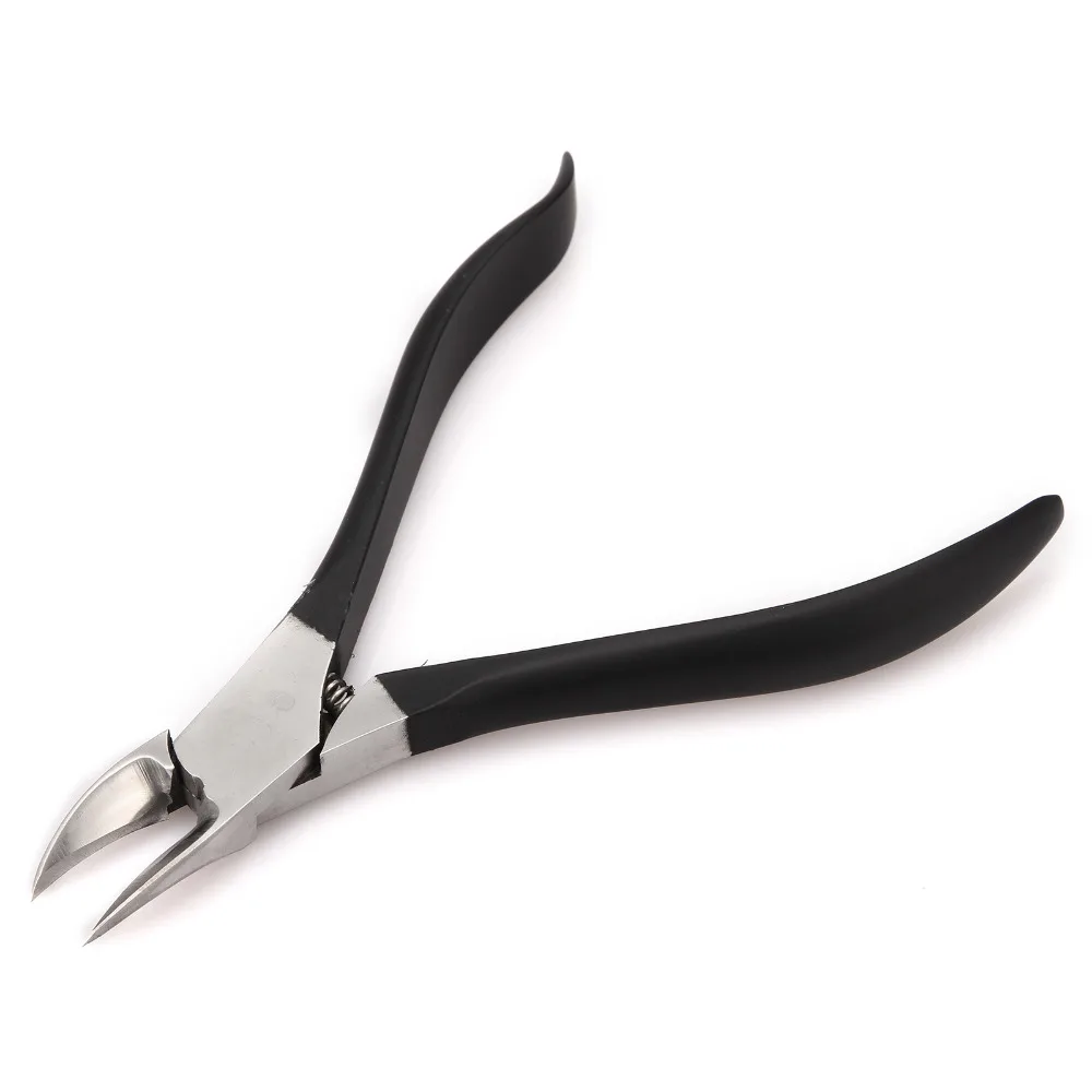 

1Pcs Black Toe Nail Nipper Stainless Steel Clipper Ingrown Toe Cutter Pedicure Nail Art Tool