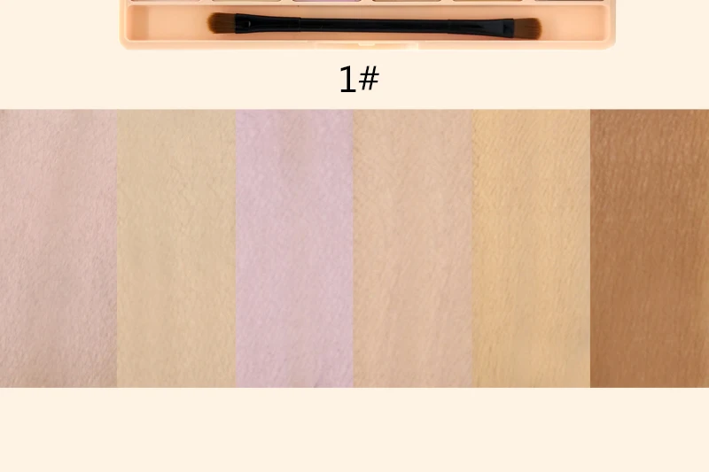 ANGEL MASK 6 Colors Makeup Concealer Palette Bronzer Pore Wrinkle Full Cover Concealer Cream Brightener Face Makeup Foundation (10)