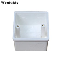 Wonlukiy 10 шт. 86 кассета универсальная белая распределительная коробка для монтажа в стену для настенного переключателя лестницы свет и корпус розетка задняя коробка выход