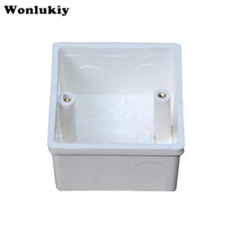 

Wonlukiy 10pcs 86 Cassette Universal White Wall Mounting Box for Wall Switch Stair Light and Enclosure Socket Back Box Outlet