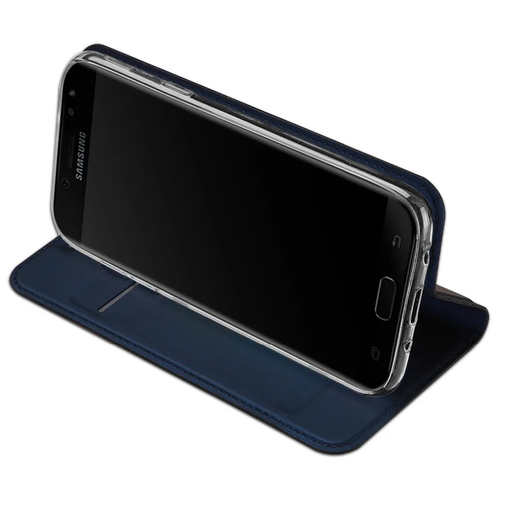 DUX DUCIS Роскошный кожаный чехол для Samsung Galaxy J5 2017 J530 с откидной крышкой чехлы