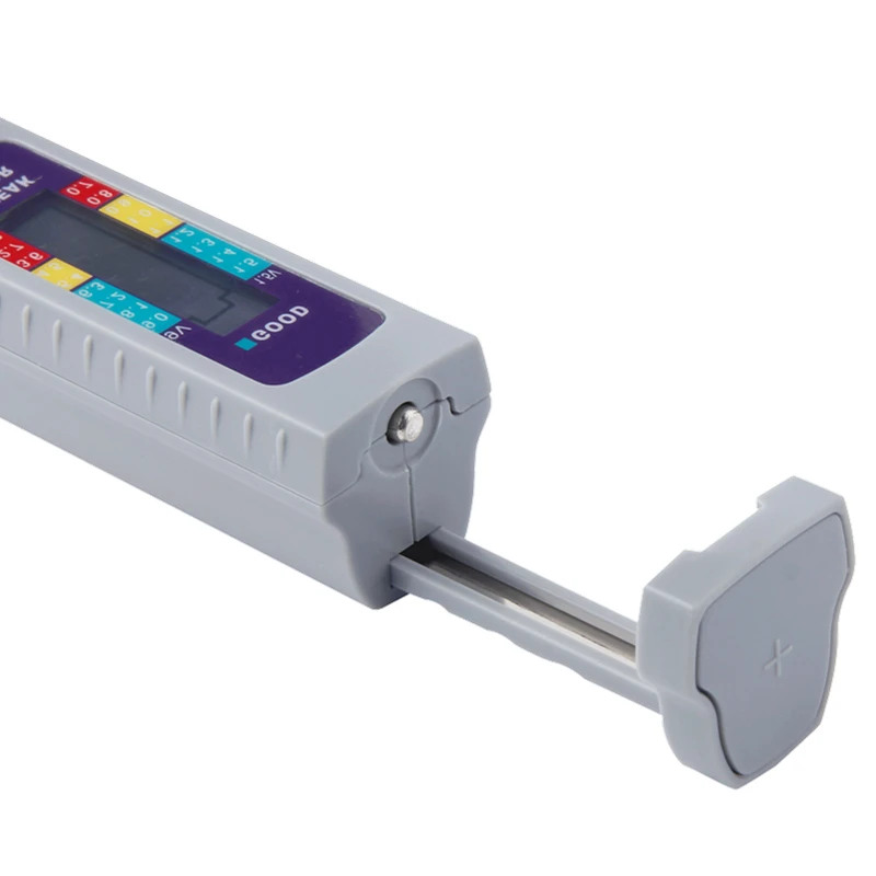 für AA AAA C D 9 V 3,7 V 1,5 V 18650 Digitalanzeige kleine Batterien Knopfzelle universal 2 Stück ZffXH Batterietester tragbar