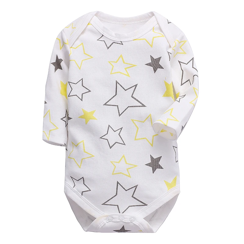 Babies Boys Clothing Bodysuit Newborn Baby Girls Long Sleeve Body 3-24 Months Infant Clothes - Цвет: Бежевый