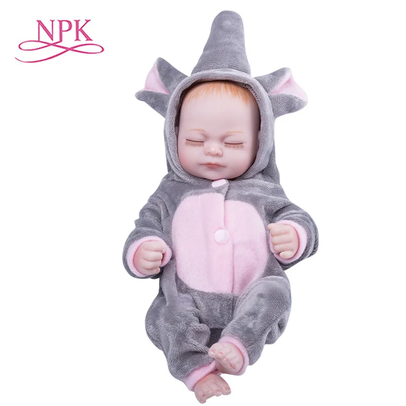 

NPK Soft Silicone 28cm Reborn Baby Dolls Silic Toys Lifelike Soft Cloth Body Newborn Baby Reborn Doll Girl Toys for Kids