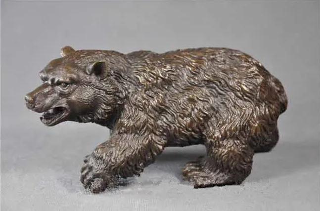 

Arts Crafts Copper Casting crafts sculpture Little bear Bronze Bears Statues European bronzes series Christmas Gifts CZW-021