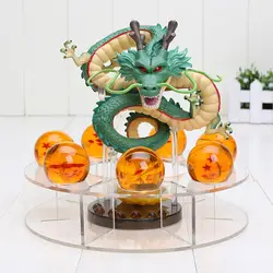 15 см Dragon Ball Z фигурки Shenron Dragon Ball Z фигурки Набор шары дракона + 7 шт. 3,5 см шары + полка figutas DBZ