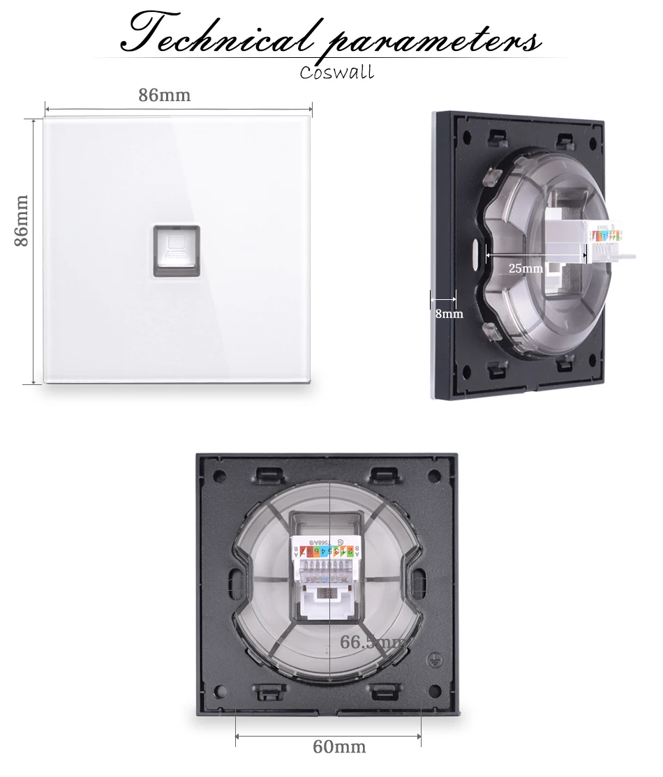 núcleos, de saída de dados, para computador, tomada de parede, padrão r11