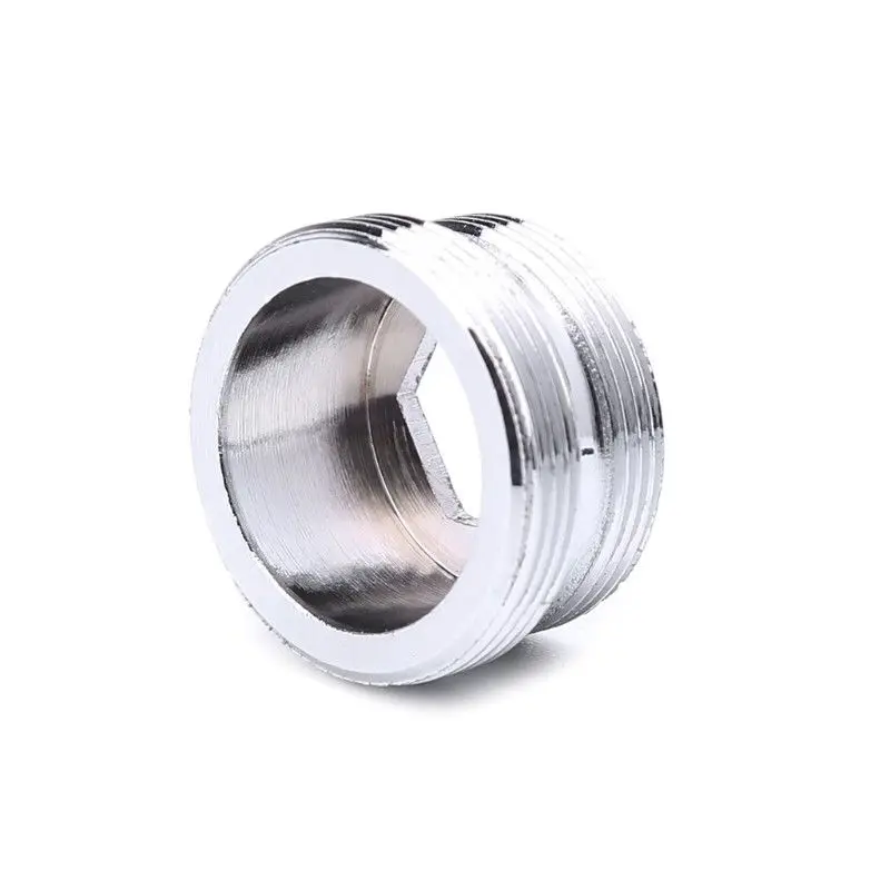 Metal Outside Thread Water Saving Faucet Aerator Silver Kitchen Faucet Tap Aerator Connector with Black Gasket Home Hardware