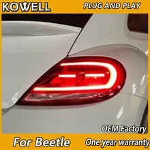 Kowell Автомобиль Стайлинг для VW Beatles 2013- задние фонари Северной Америке Дизайн LED фонарь задний фонарь DRL+ тормоз+ park+ сигнала