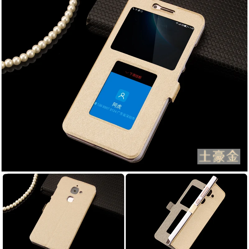 

For Leeco Le Max 2 X820 X822 5.7'' Case Luxury Flip Leather Stand Cover Book Style Cover Open Window Case For Leeco Le Max2