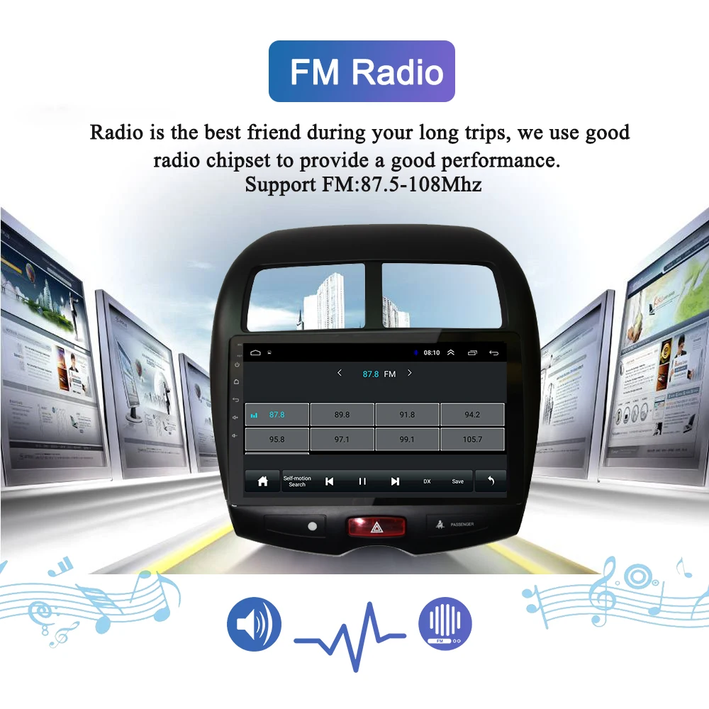 Discount Navivox Android 8.1/9.0 Car Radio Multimedia Player 2 din dvd GPS For Mitsubishi ASX 2010-2017 Navigation headunit Stereo audio 4