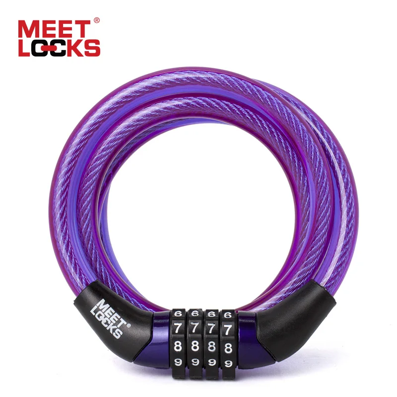 purple bike lock
