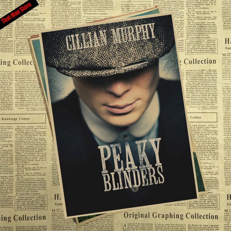 That man Store Peaky blinder фильм крафт-бумага Плакат Бар Кафе Винтаж Высокое качество печать рисунок ядро декоративная живопись