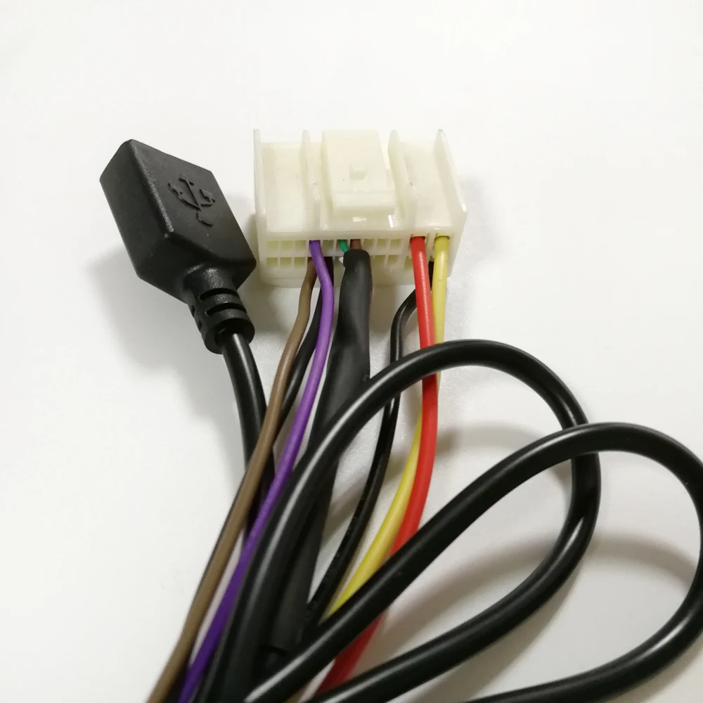 Автомобильный OEM CD DVD жгуты AUX USB кабель адаптер для Kia K2 K5 Sportage Hyundai IX35 Elantra|cable