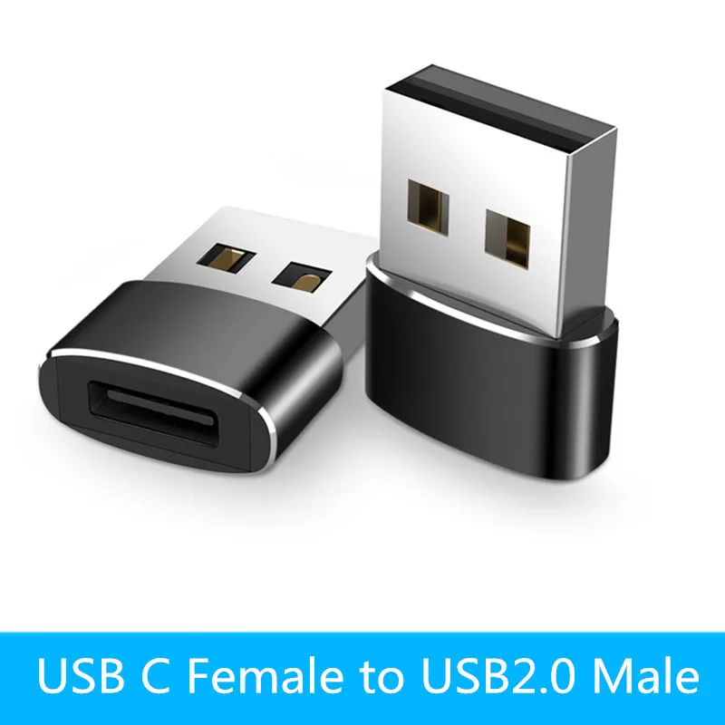 

Type C Adapter USB C Female to USB2.0 Male Converter Type-C OTG Cable for Samsung Galaxy s8 s9 Huawei P20