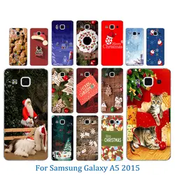 Для Samsung Galaxy A5 2015 задняя крышка-чехол для телефона чехол для A5 (5) A500 A5000 A500H A500F 5,0 "Merry Рождественская Пышная юбка-американка с узором чехол для