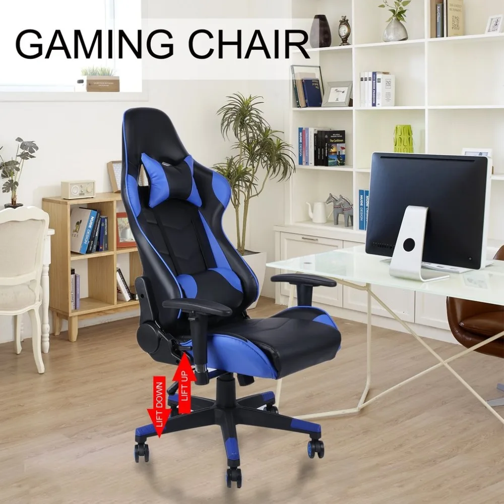 

Racer Ergonomic Gaming Chair High Back Computer Office Chair With Headrest Lumbar Support Racing Gaming Chair