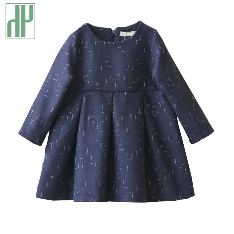

Girls winter dress fashion princess toddler dress halloween long sleeve dress Dots Cotton children clothes casual girls clothes
