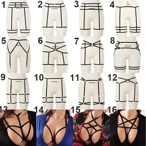 correas para las piernas tirantes gótico Liguero de cuero de moda para mujer arnés de muslo Bondage corporal #Leg harness banda de talle alto lencería Sexy correas para las piernas tirantes gótico Liguero de cuero de moda para mujer arnés de muslo Bondage corporal #Leg harness banda de talle alto lencería Sexy