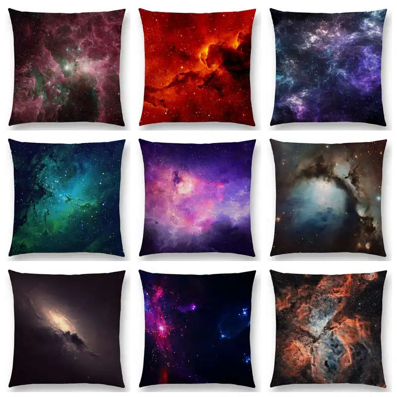 274 40 De Réductionbelle Nuit étoiles Ciel étoilé Brillant Magnifique Nébuleuse Rêveuse Galaxie Univers Housse De Coussin Voiture Maison Canapé