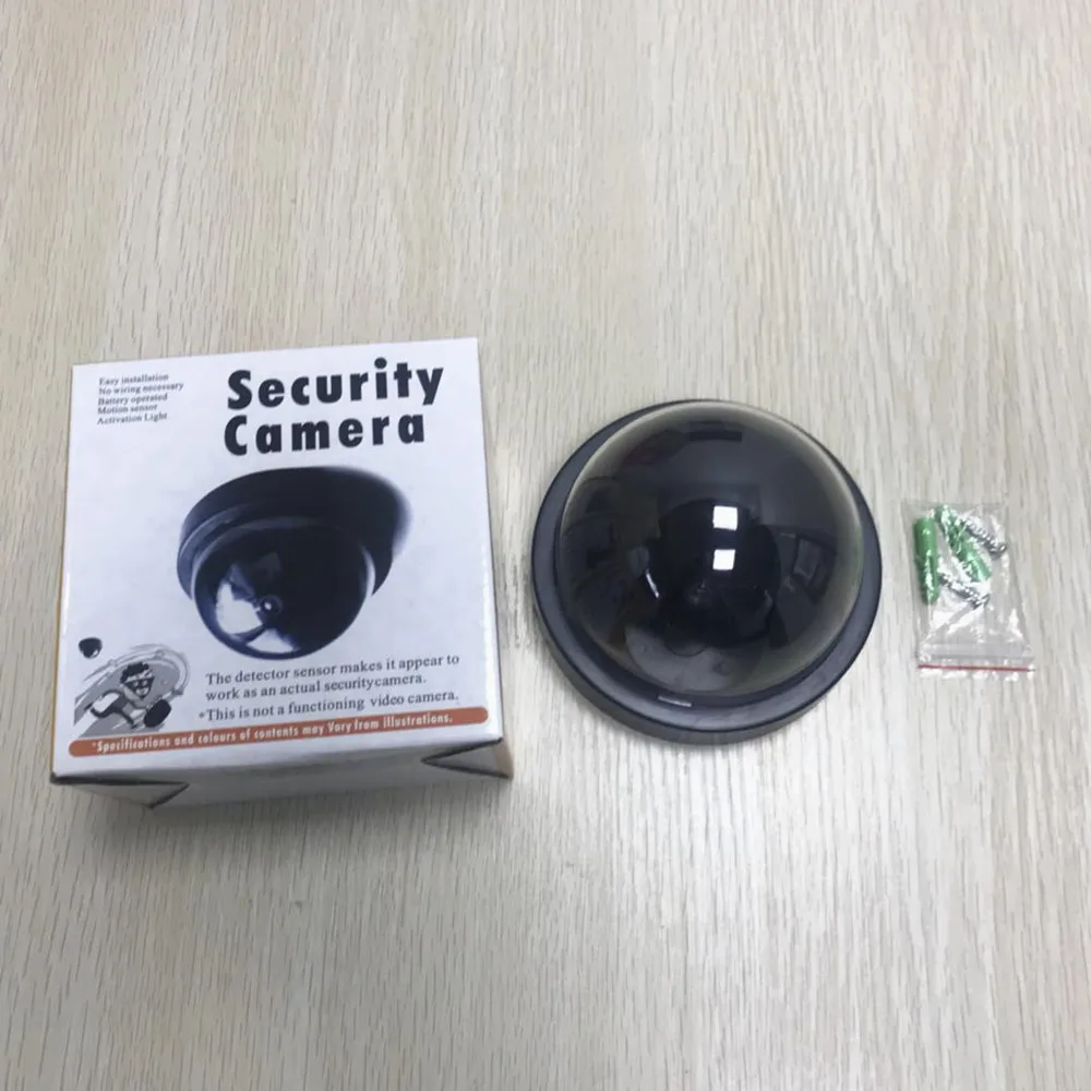 Fake Camera Dome Simulation Dummy Camera With Flash Blinking LED Security CCTV Dome Camera Surveillance