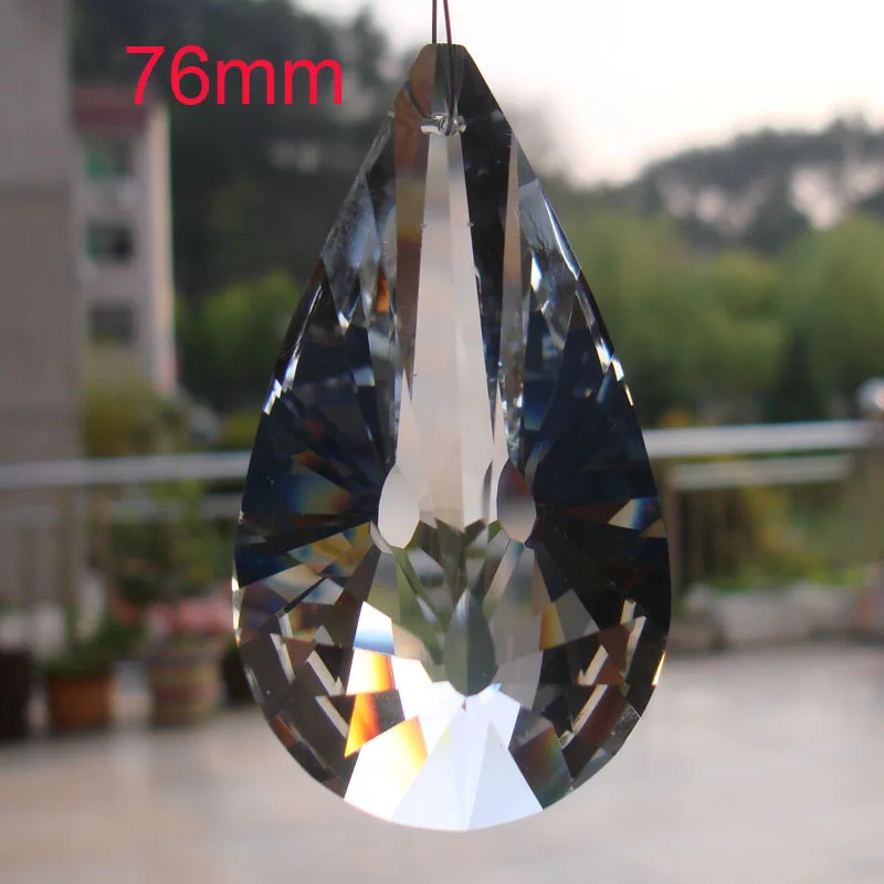 

Best !6pcs/lot 76mm Chandelier Crystal Clear ornament crystal prism Part AAA-Top Quality Crystal Pendant Chandelier Crystal
