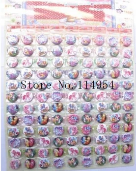 

New 2sets (108pcs/set) Cartoon unicorn Round Brooch Button Pin badge Badge 2.5 cm DIY Children Gift X83