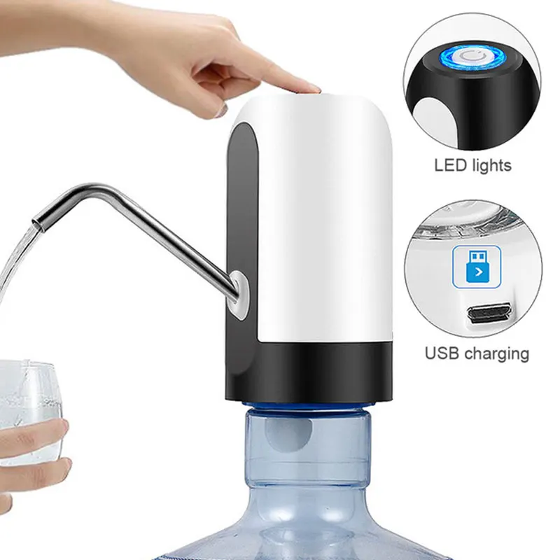 

USB Wireless Water Bottle Dispenser Rechargeable Electric Water Pump Portable Drinking Bottles Drinkware Tools Smart Water Pump
