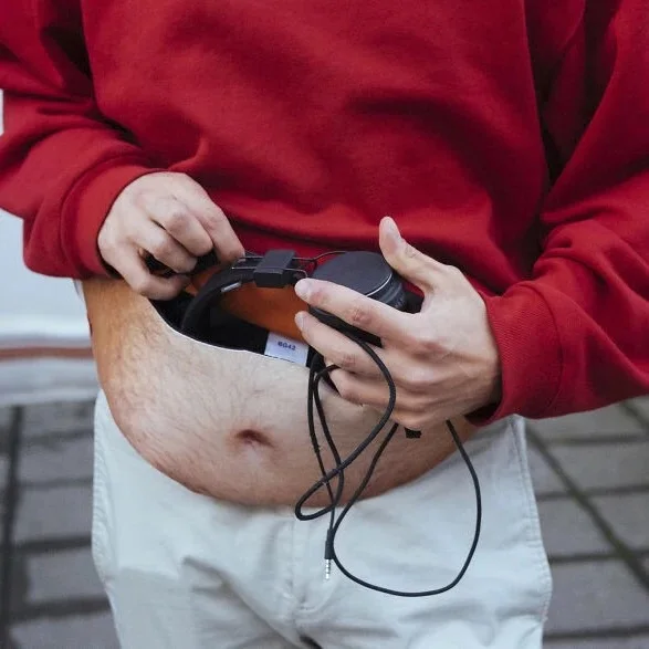 Best  Creative Funny Toy Dad Bod anti-theft invisible simulation belly beer belly belly waist toy for fun