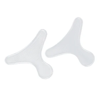 

2 pcs Transparent Adhesive Silicone Gel Heel Foot Care Health Care Massage Pain Relief Stress Silicone T-shaped heel sticker