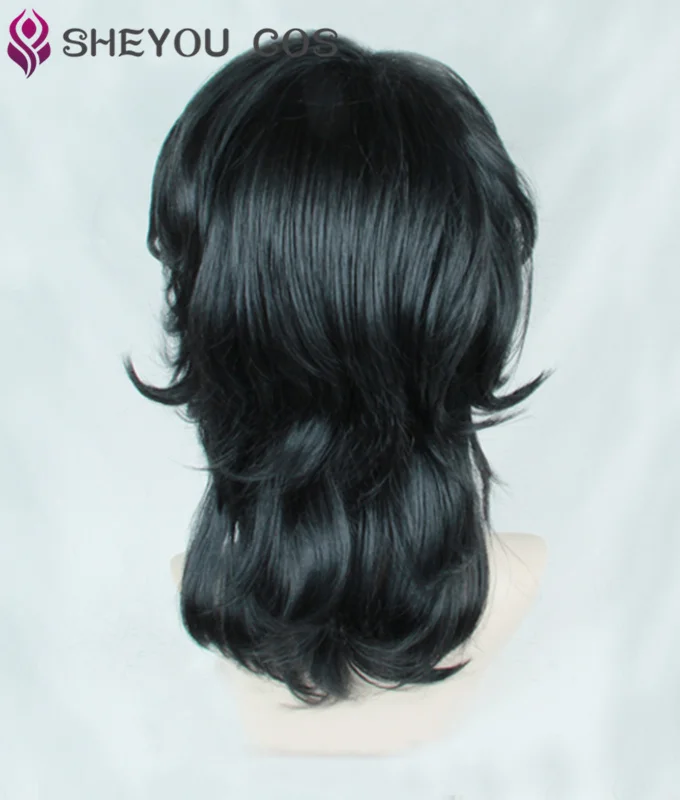  Game Anime Ensemble Stars Sakuma Rei 40cm Short Black Hair Heat Resistant Cosplay Costumes Cos Hair