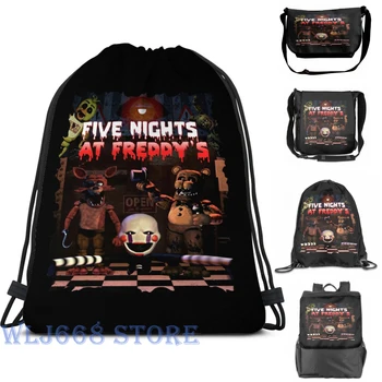 

Funny graphic print shoulder Bags women Five Nights at Freddy's (3) Single shoulder backpack travel for men Gym Bag