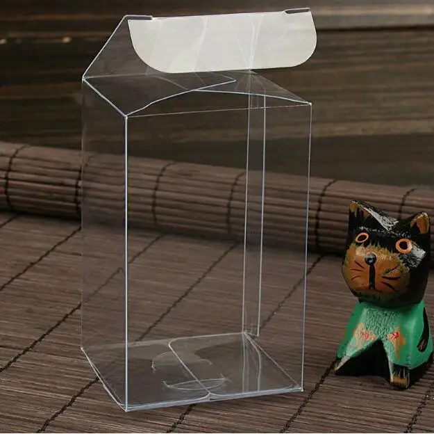 

Прозрачные водонепроницаемые прозрачные коробки из ПВХ, 50 шт., 5*5*8 см, маленькая пластиковая коробка для хранения еды/ювелирных изделий/конфет/подарков/косметики