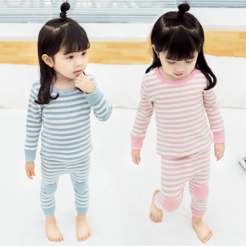 COOTELILI 2pcs Kids Girls Clothes Sets T-shirt + Pants 2pcs Sleepwear Sets Boys Sets 2018 Home Clothing For Children 80-120cm  (9)