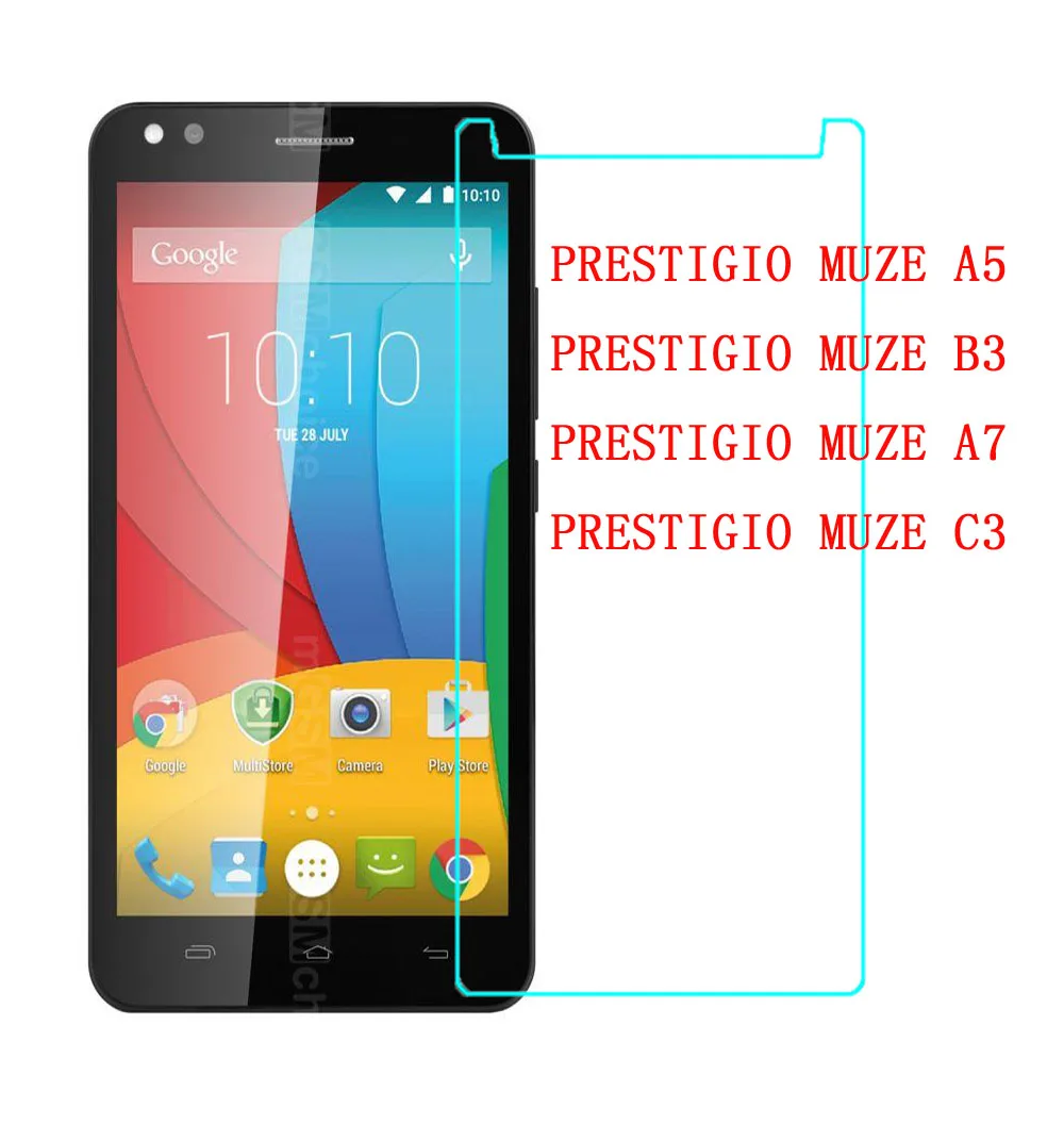 

Toughened Protector Film Protective Screen Case Cover Ultra Tempered Glass For PRESTIGIO MUZE A5 A7 C3 A5