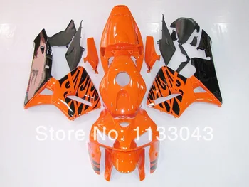

OEM_quality orange flame black fairings for CBR600 F5 HONDA CBR600RR 05 06 F5 CBR 600 RR 2005 2006 injection fairing kit #117ll
