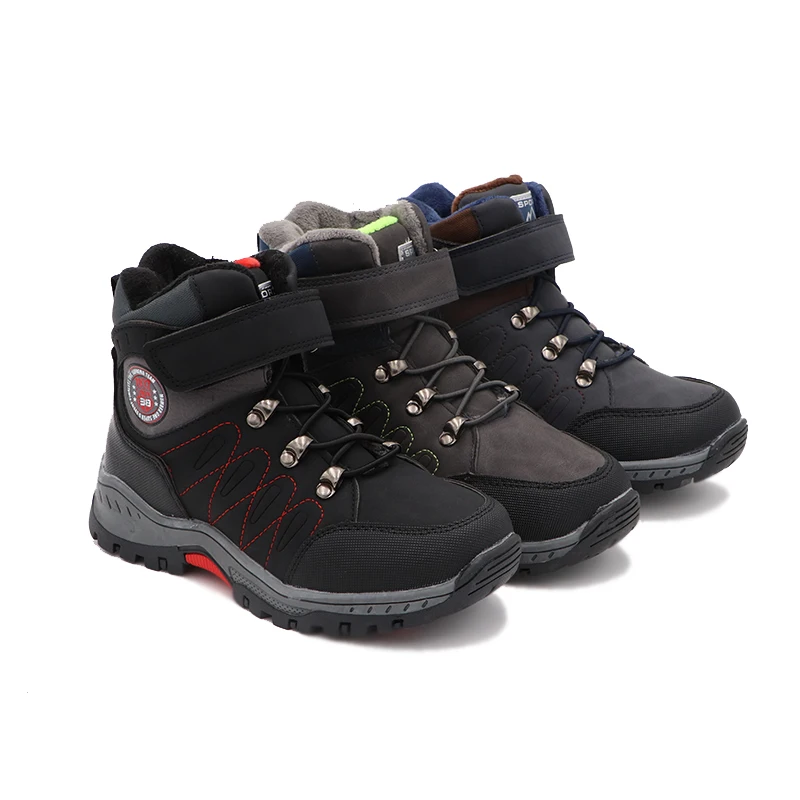 Sapatos de Algodão Botas para a Escola Atividades ao ar Bonito Águia Meninos Inverno Caminhadas Botas Crianças Pelúcia Manter Quente Esporte Livre Sapatos 18 High Quality Mamãe e Bebê
