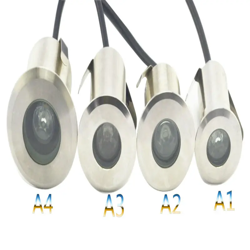 Subterrânea ao ar Mais Recente Lâmpadas Subterrâneas Led Enterrado Iluminação Luz Livre Recessed Dc12v ou 24vac85-265v Freeshipping 2020 1w 4 Luzes e Iluminação